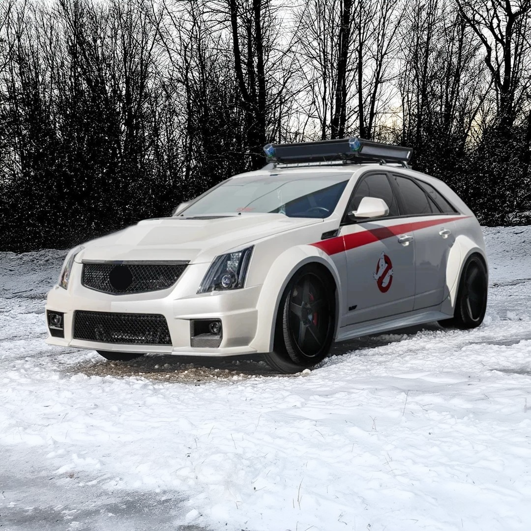 High-gloss NexaNovo carbon fiber internal lens cover for Cadillac CTS-V 2009-2015