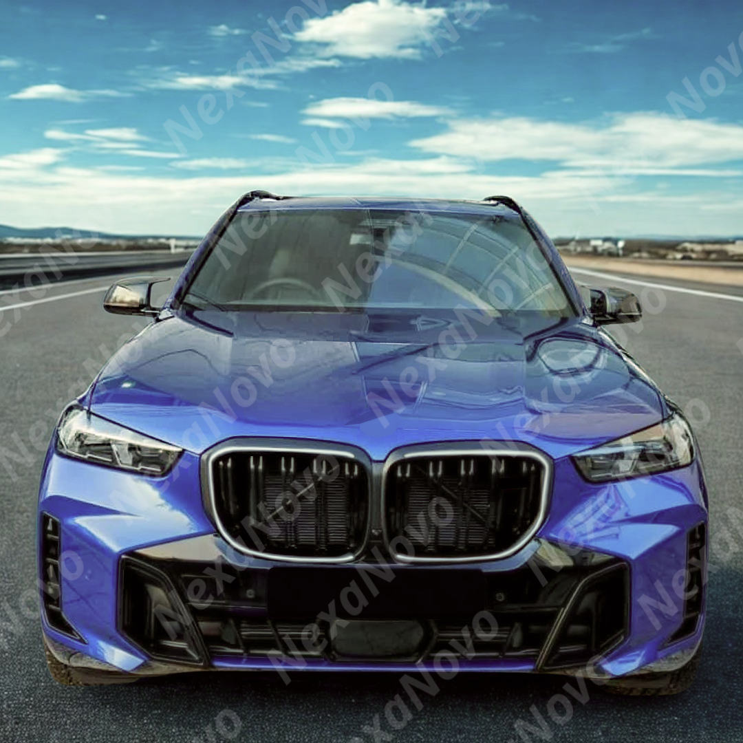 Detailed mesh pattern of the NexaNovo glossy black front grills