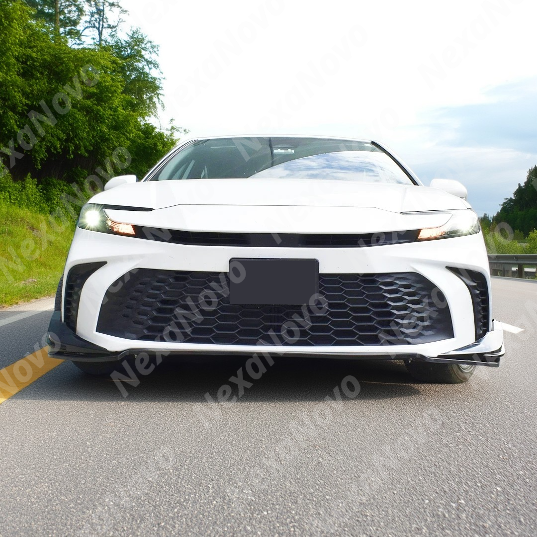 Uninstalled NexaNovo front splitter lip spoiler, top view