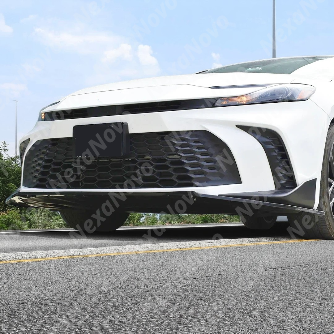 Detailed edges of the NexaNovo front splitter lip spoiler