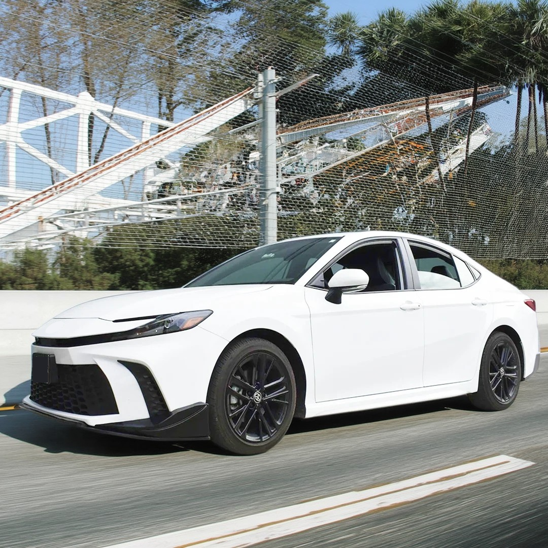 Sleek NexaNovo lower bumper lip spoiler installed on Toyota Camry