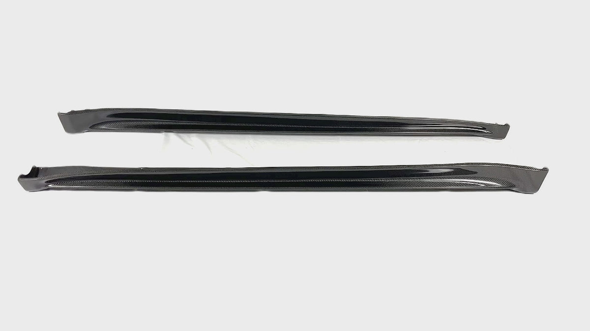 2020 Tesla Model Y Real Carbon Fiber Side Body Skirts by NexaNovo