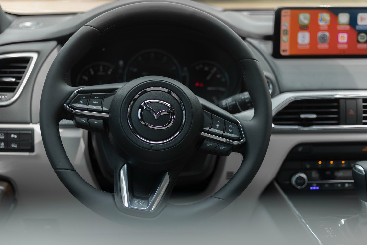 Car steering wheel interior