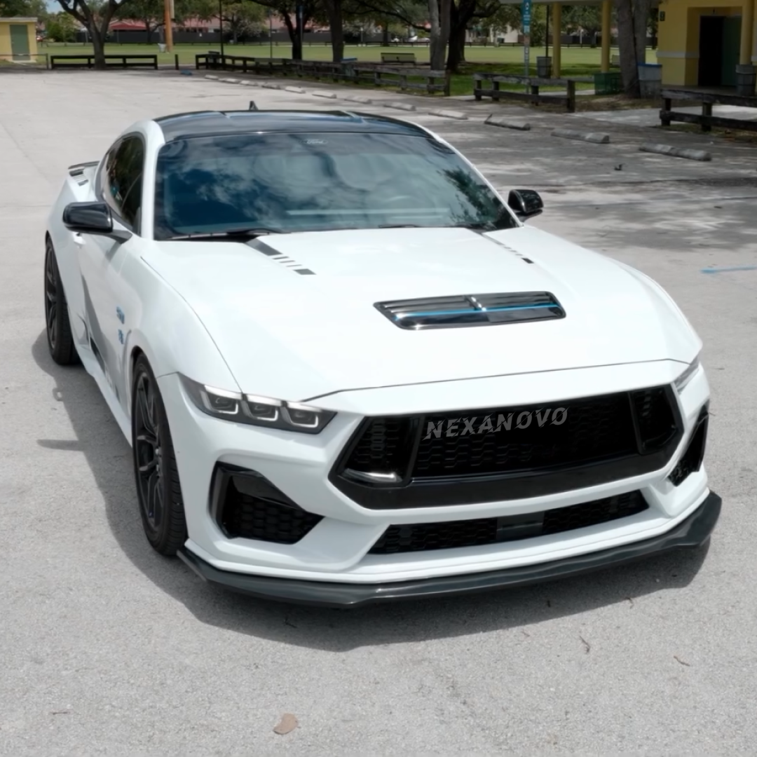 High-Quality Polyurethane Front Bumper Lip Splitter for S650 Ford Mustang 2024+