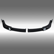 NexaNovo gloss black front bumper lip splitter installed on a 2024 BMW X2 U10 crossover