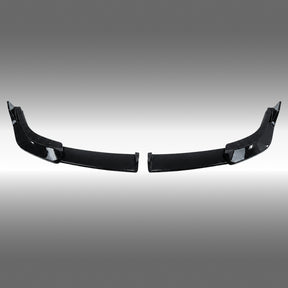 NexaNovo gloss black front bumper lip splitter installed on a 2024 BMW X2 U10 crossover