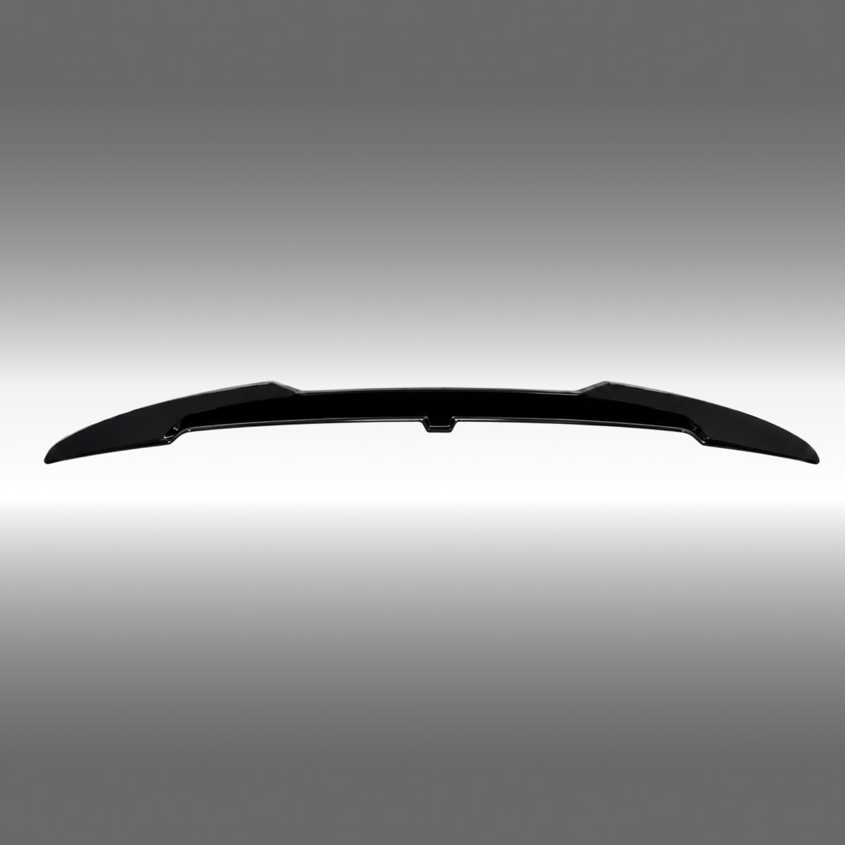 NexaNovo VTEN style gloss black rear trunk spoiler installed on a Tesla Model Y