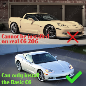 2008 Corvette C6 front lip spoiler Z06 style NexaNovo

