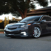 NexaNovo 2012 Acura TL matte black front grille set paintable


