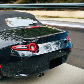 Gloss Black Real Carbon Fiber Rear Trunk Wing for 2019 Mazda Miata MX5 ND by NexaNovo
