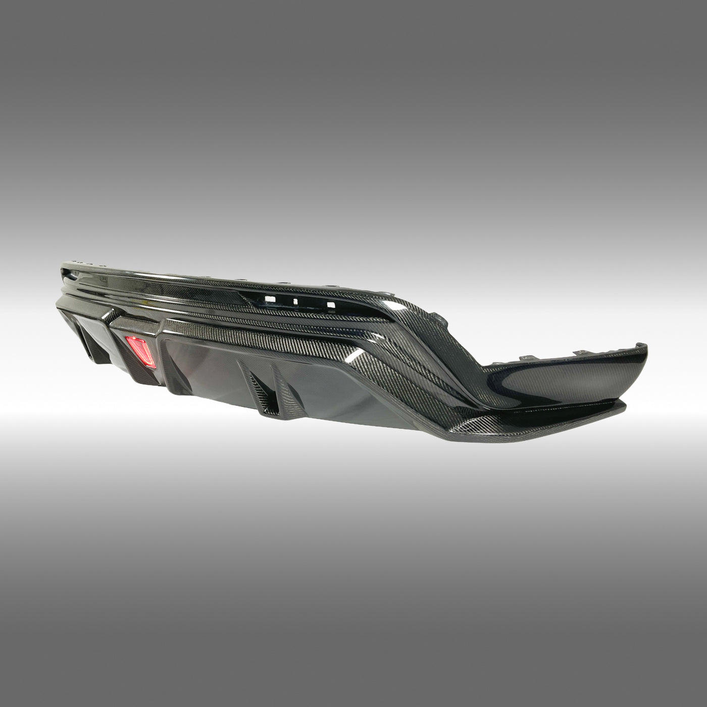 2021 Tesla Model Y Real Carbon Fiber Rear Body Splitter W/ LED Light  by NexaNovo
