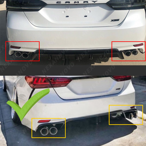 Sleek TRD Style Rear Bumper Side Splitters for 2021 Toyota Camry by NexaNovo
