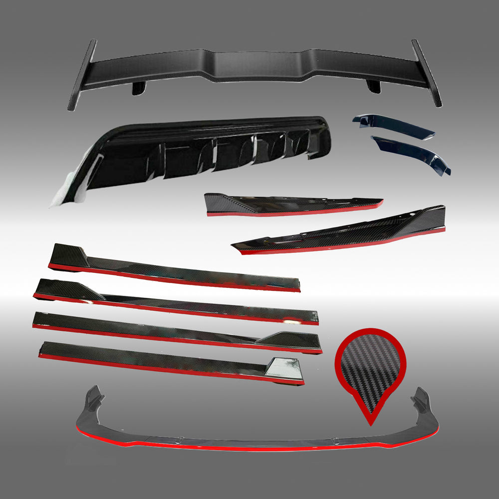 Fit Toyota Camry (2018-2024) TRD Style Front Lip Rear Diffuser Side ...