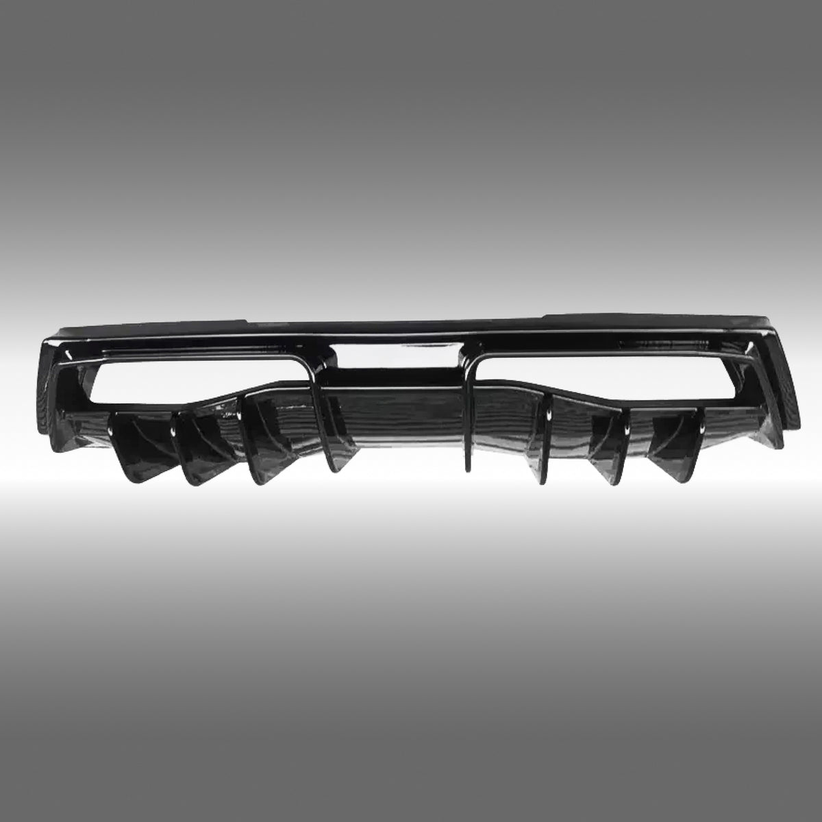 2022 Chevrolet Corvette C8 Shark Fin Style Gloss Black Rear Bumper Diffuser NexaNovo
