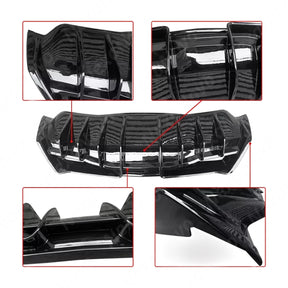 2023 Chevrolet Corvette C8 Gloss Black Rear Diffuser with Shark Fin Styling NexaNovo
