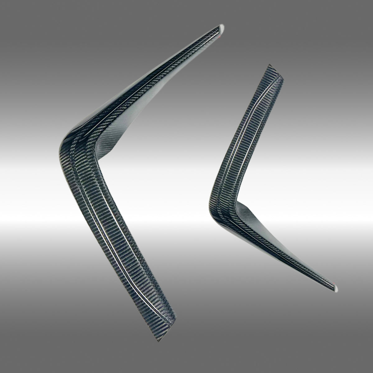 Racing TS Style Front Garnish Canards Fit Toyota GR86 Carbon Fiber (20
