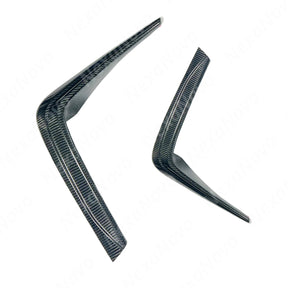 2023 Toyota GR86 Racing TS Style Carbon Fiber Front Garnish Canards with Plate by NexaNovo
