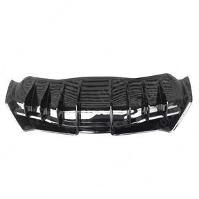 Shark Fin Gloss Black Rear Diffuser for 2021 Chevrolet Corvette C8 NexaNovo
