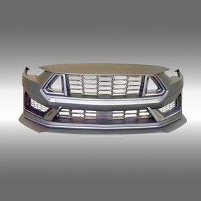 2025 Mustang GT Primer Dark Horse Style Front Fascia with Grilles by NexaNovo
