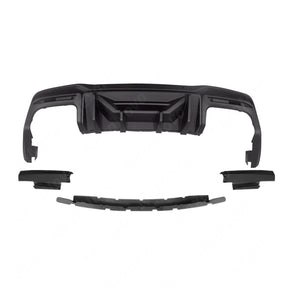 Durable Matte Black Rear Diffuser for 2025 Ford Mustang EcoBoost by NexaNovo

