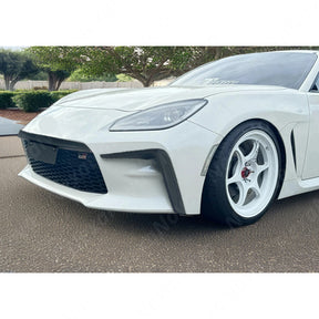 Stylish Black PU JDM Racing TS Style Front Vent Garnish with Plate for 2025 Toyota GR86 by NexaNovo
