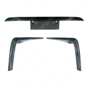 2025 Toyota GR86 Carbon Fiber Racing TS Style Front Garnish Trim Canards with Plate by NexaNovo

