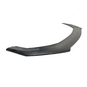 Real Carbon Fiber Front Lip with Gloss Finish for 2024 Ford Mustang by NexaNovo
