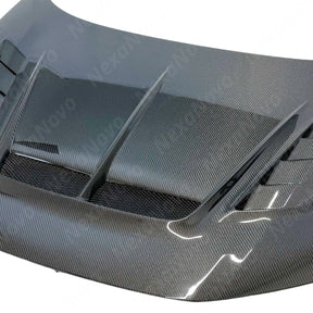 NexaNovo custom-fit carbon fiber hood for 2023 Honda Civic Type-R FL5.
