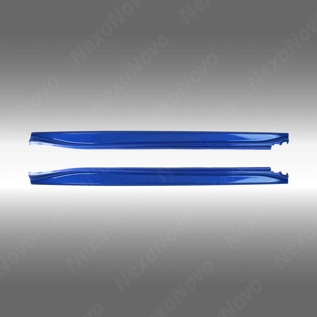 Paint-Matched World Rally Blue (K7X) Rocker Panel Molding Replacement Side Skirts For Subaru WRX (VB) 2022-2026