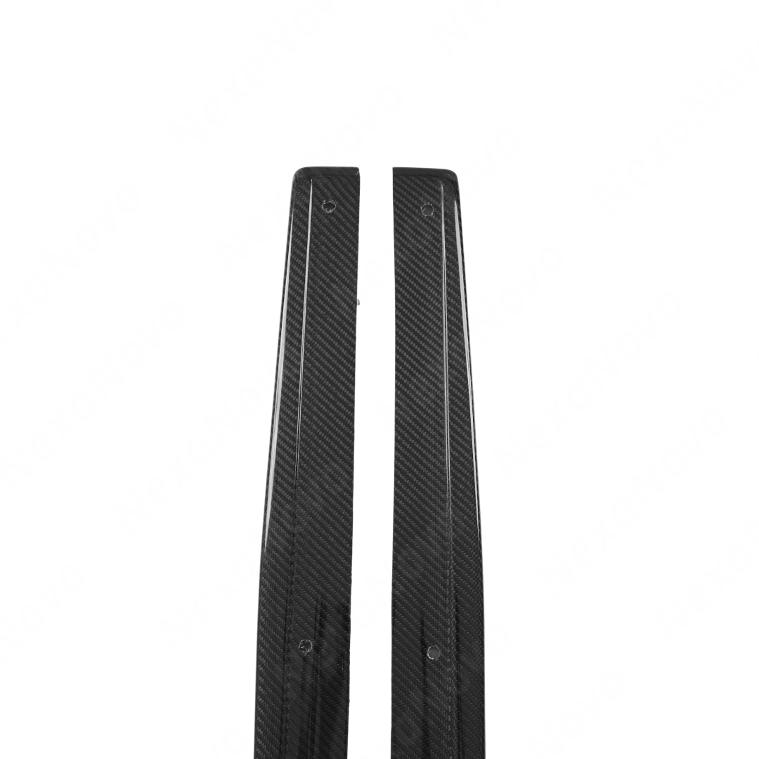 VRS-Style Real Carbon Fiber Side Skirt Extensions For Subaru WRX (VB) 2022-2026