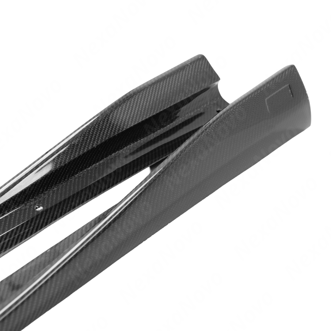 VRS-Style Real Carbon Fiber Side Skirt Extensions For Subaru WRX (VB) 2022-2026