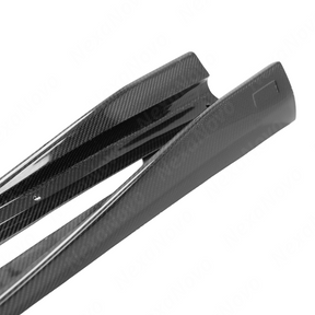 VRS-Style Real Carbon Fiber Side Skirt Extensions For Subaru WRX (VB) 2022-2026