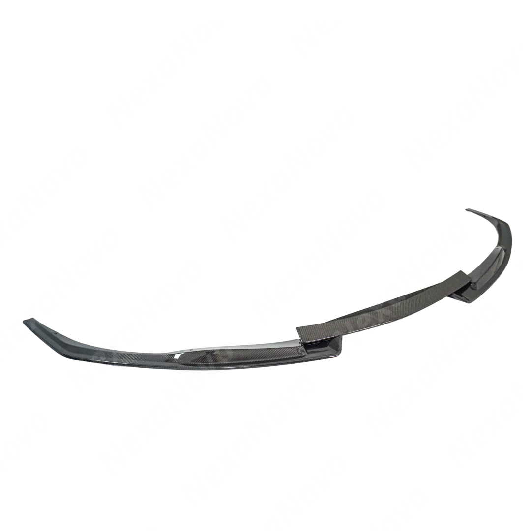 NexaNovo Type S style carbon fiber front splitter lip spoiler on a 2021 Acura TLX
