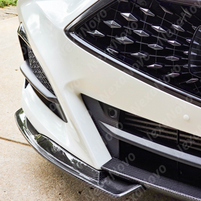 Comparison of stock vs NexaNovo front splitter on Acura TLX
