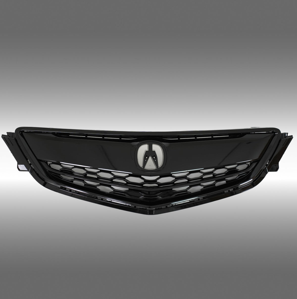 NexaNovo gloss black front bumper grille installed on a 2015 Acura TLX