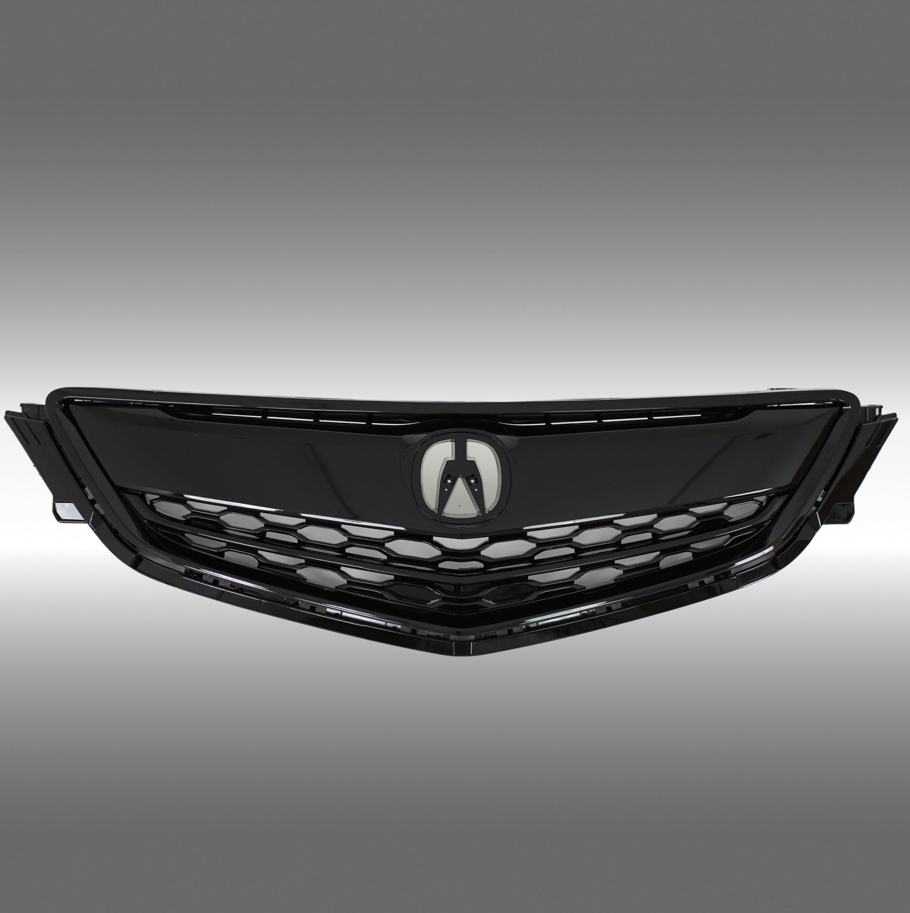 NexaNovo gloss black front bumper grille installed on a 2015 Acura TLX