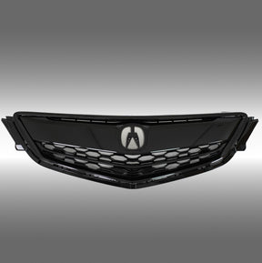 NexaNovo gloss black front bumper grille installed on a 2015 Acura TLX