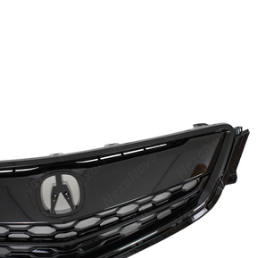 Detailed shot of the UV-resistant high-gloss coating on the NexaNovo TLX front grille