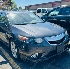 Uninstalled front splitter spoiler body kit, full view
