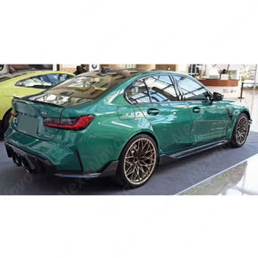 Durable MP Style Side Body Skirts Kit in Gloss Black for BMW G82 M4 Coupe 2023 by NexaNovo.
