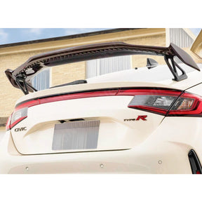 Glossy Red Carbon Fiber Rear Trunk Wing Spoiler for 2025 Honda Civic Type R FL5 by NexaNovo

