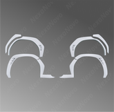 Unpainted Nexanovo fender flares enhancing a 2022 Subaru WRX

