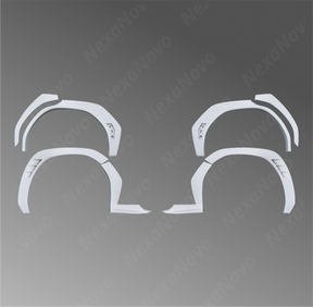 Unpainted Nexanovo fender flares enhancing a 2022 Subaru WRX

