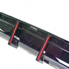 NexaNovo ultra-lightweight gloss black rear bumper lip for 2023 BMW X5.
