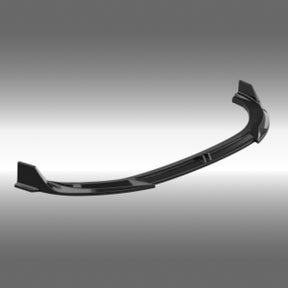 VTEN style gloss black front bumper lip splitter installed on a 2025 BMW 2 Series F74 Gran Coupe