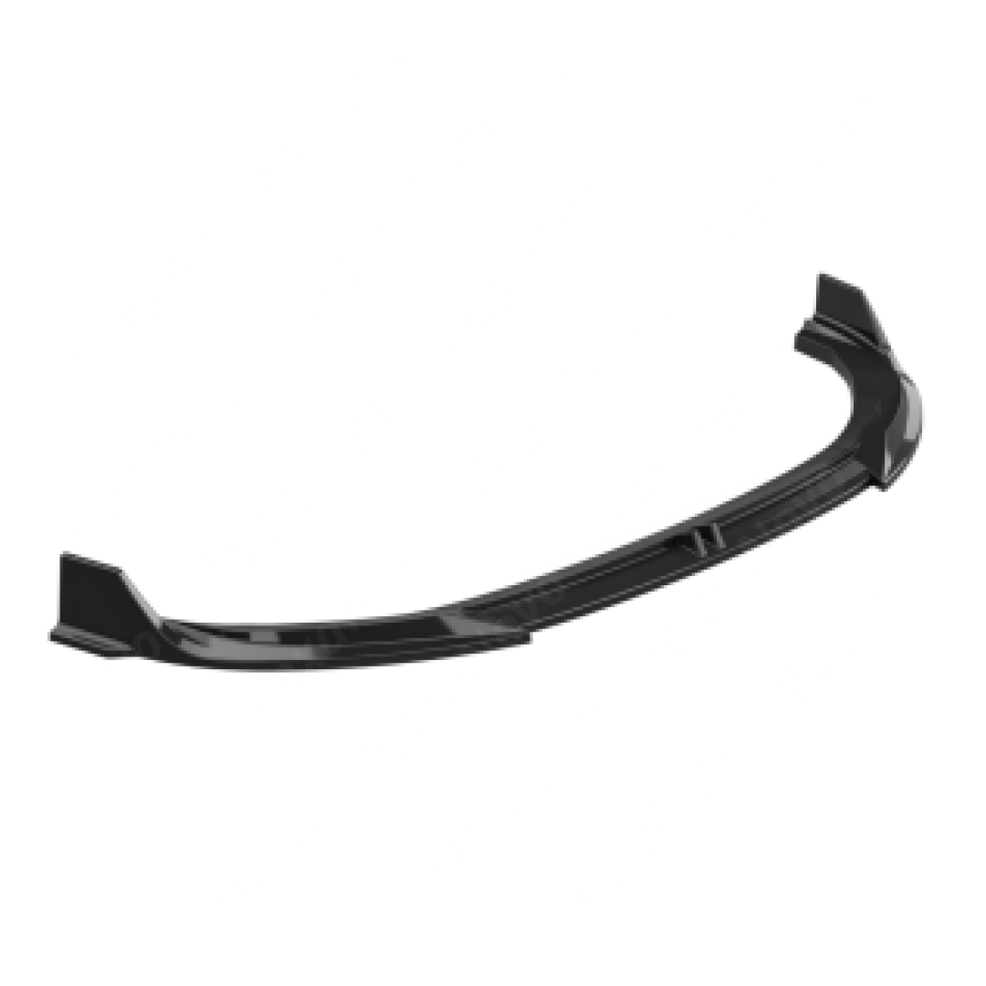 High-gloss black VTEN front lip creating a sharp lower contrast on a Thundernight Metallic BMW 2 Series F74