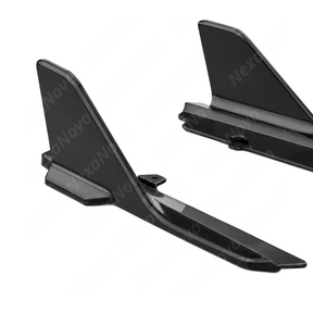 Reflective UV-resistant high-gloss top coat on the VTEN side skirts under direct outdoor light