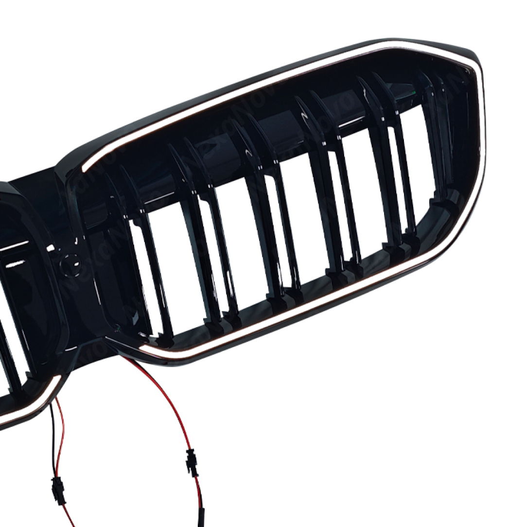 Included plug-and-play wiring harness for the NexaNovo G20 LED illuminated grille system
