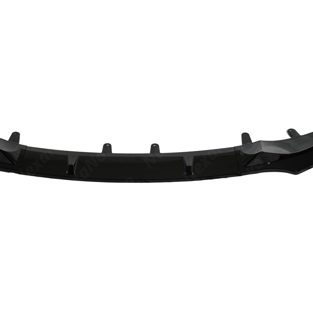 Professional studio photography highlighting the reflective quality of the NexaNovo front lip