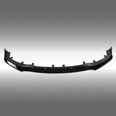 Standalone view of the uninstalled NexaNovo gloss black front bumper lip for BMW 8 Series G16